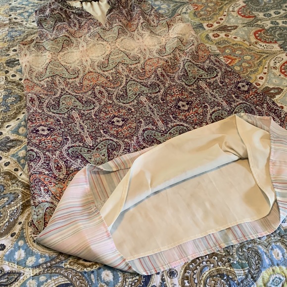 Rose & Olive Lightweight sleeveless paisley dress 8 - Picture 7 of 12